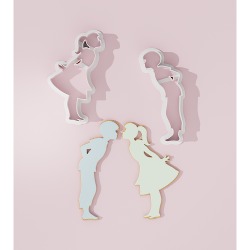 Valentine – Kissing Couple Cookie Cutter