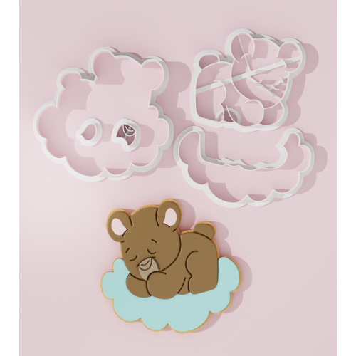 Bear Cloud Cookie Cutter