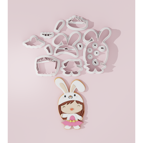 Easter – Bunny Girl #2 Cookie Cutter
