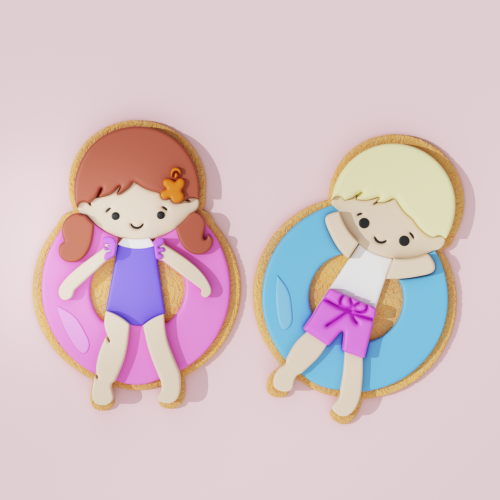 Kids with Lifesaver Cookie...