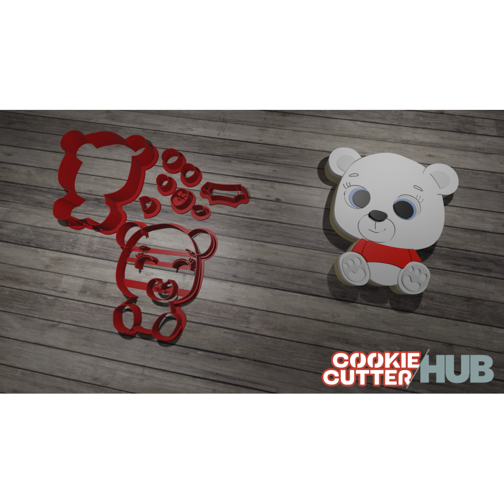 Christmas Bear Cookie Cutter