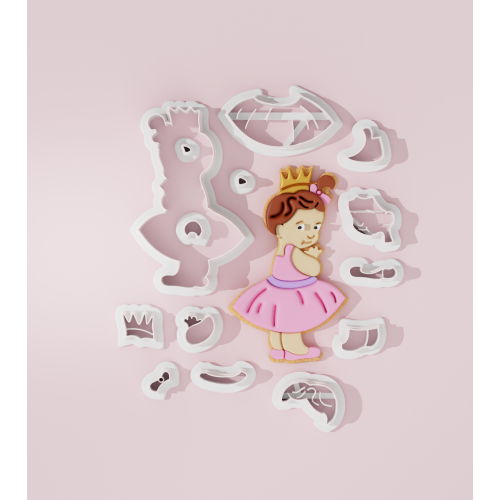 Girl with Crown Cookie Cutter