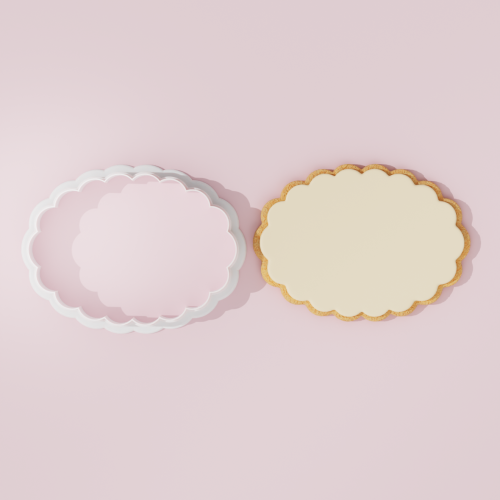 Scalloped Oval Cookie Cutter