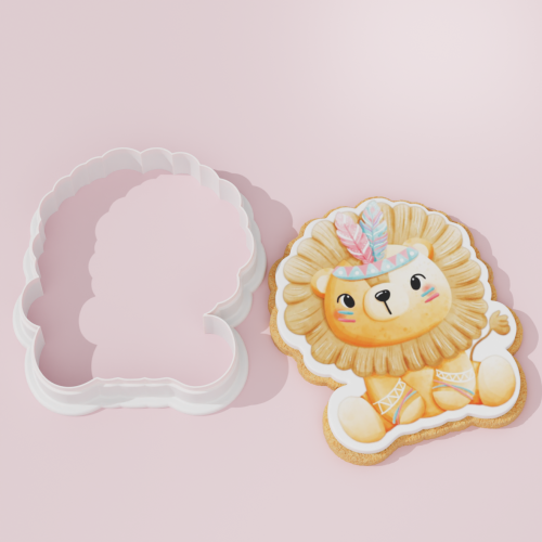 Lion Cookie Cutter with...