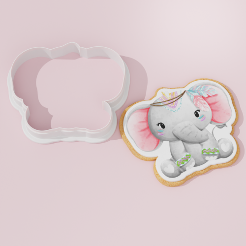 Elephant Cookie Cutter with...