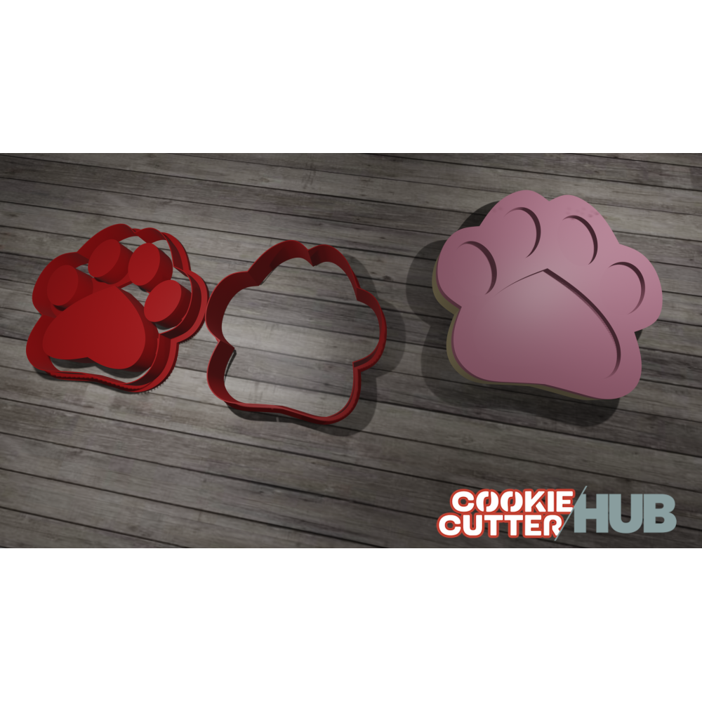 Dog Footprint #3 Cookie Cutter