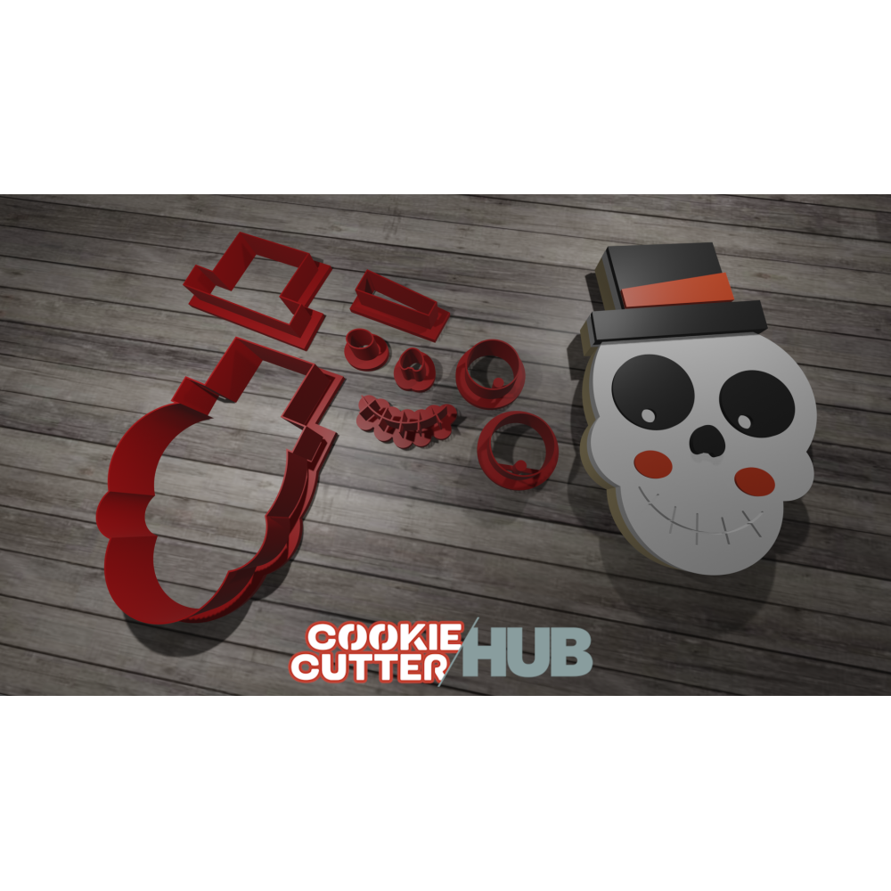 Halloween – Skull #4 Cookie Cutter