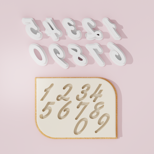 Numbers Stamp Set Cookie...