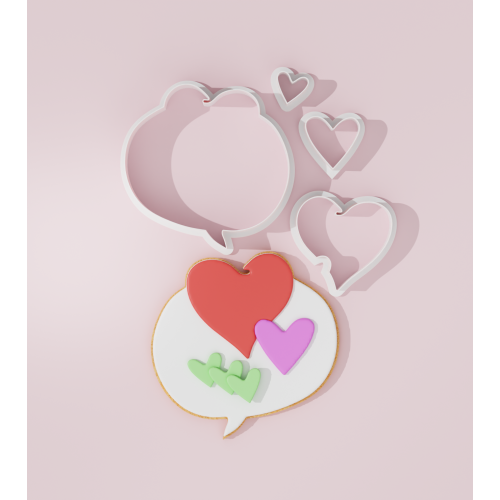 Valentine – Love Bubble Cookie Cutter