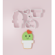 Valentine – Cactus Pot Cookie Cutter