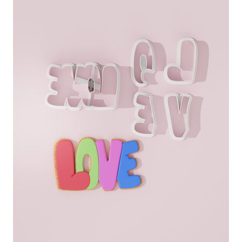 Valentine – Love Banner Cookie Cutter