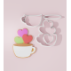 Valentine – Tea Cup with Heart #2 Cookie Cutter