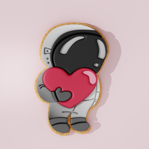 Valentine Astronaut Cookie...