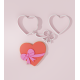 Valentine – Heart with Bow #1 Cookie Cutter