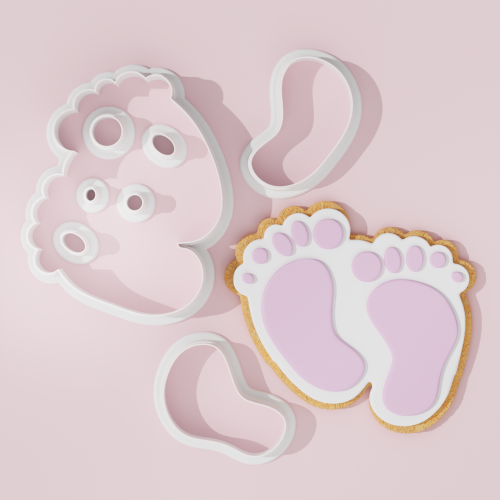 Baby Foot Cookie Cutter 101