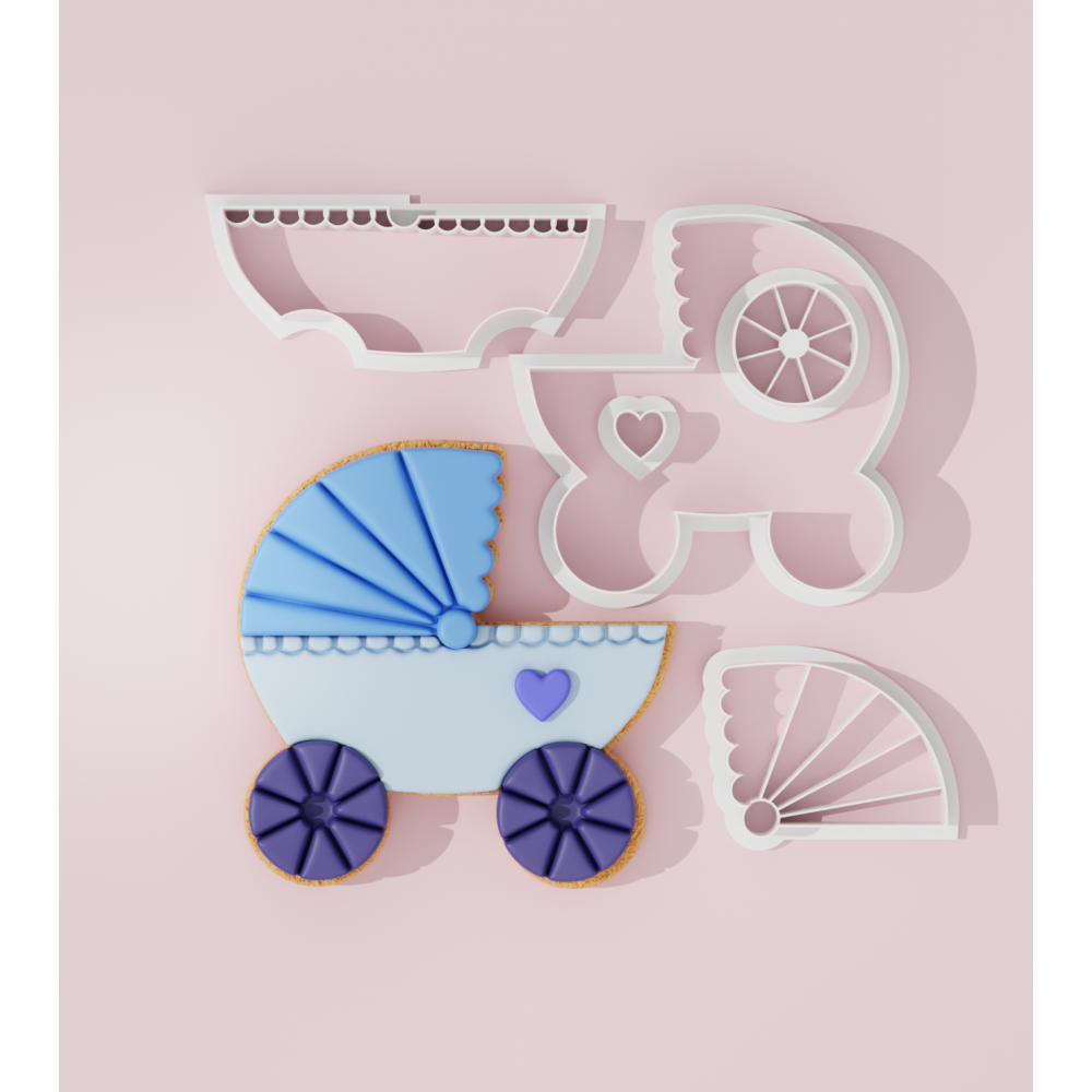 Baby Shower – Baby Carriage #3 Cookie Cutter