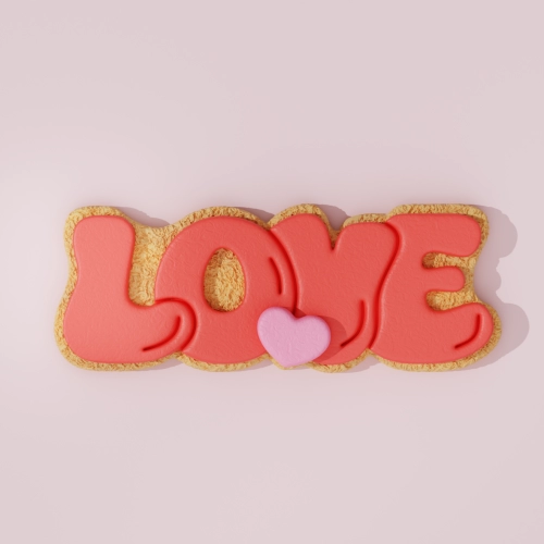 Love Banner Cookie Cutter 201