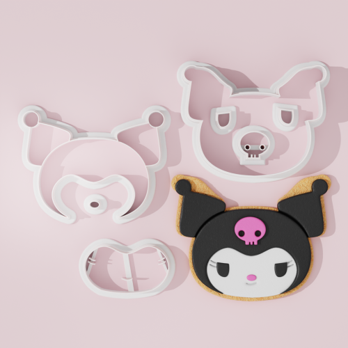 Kuromi Face Cookie Cutter 102