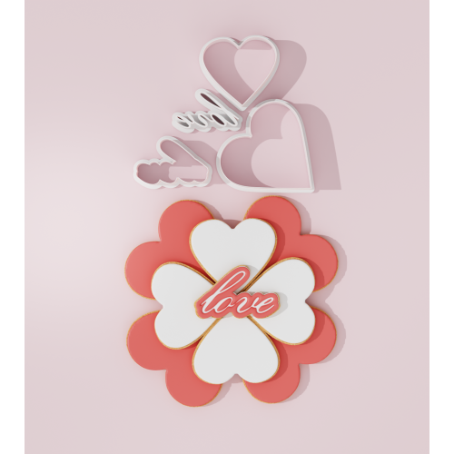 Valentine – Love Platter Cookie Cutter Set