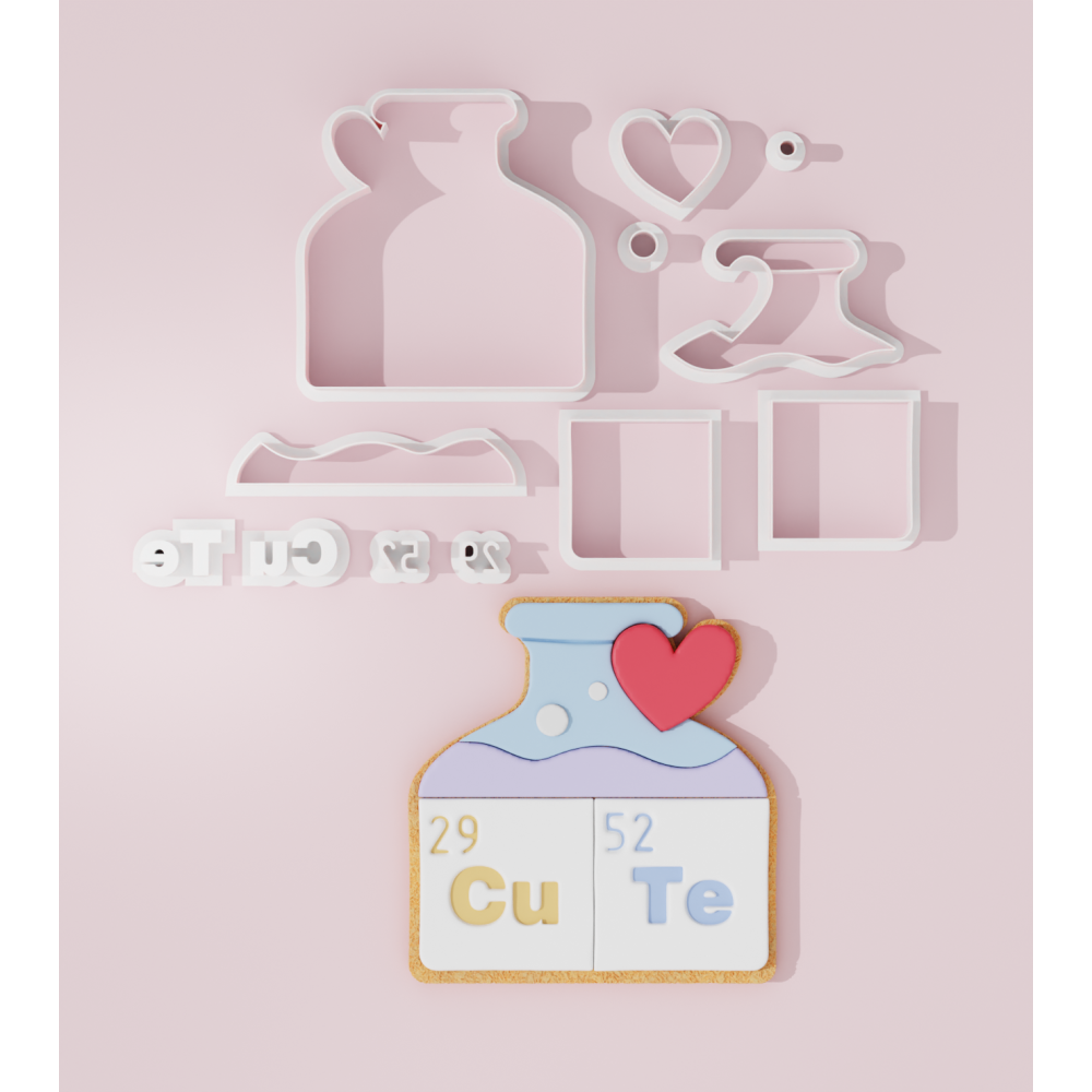 Valentine – Chemistry Cookie Cutter