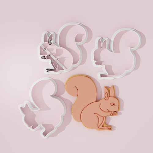 Squirell Cookie Cutter Stamp