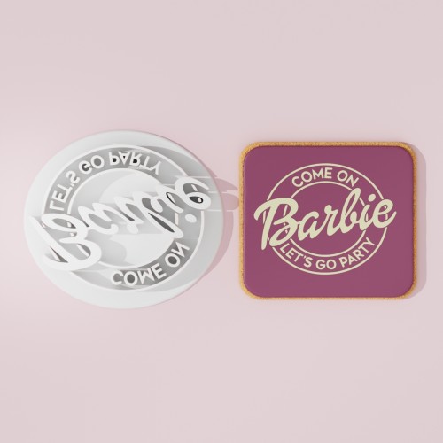 Barbie Cookie Cutter Stamp 105