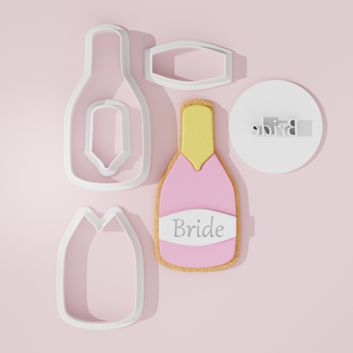 Bottle Bride Cookie Cutter