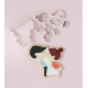 Valentine – Kissing Couple Cookie Cutter