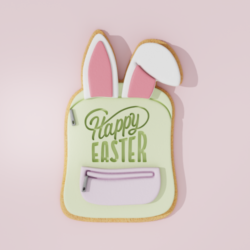 Bunny School Bag Cookie Cutter