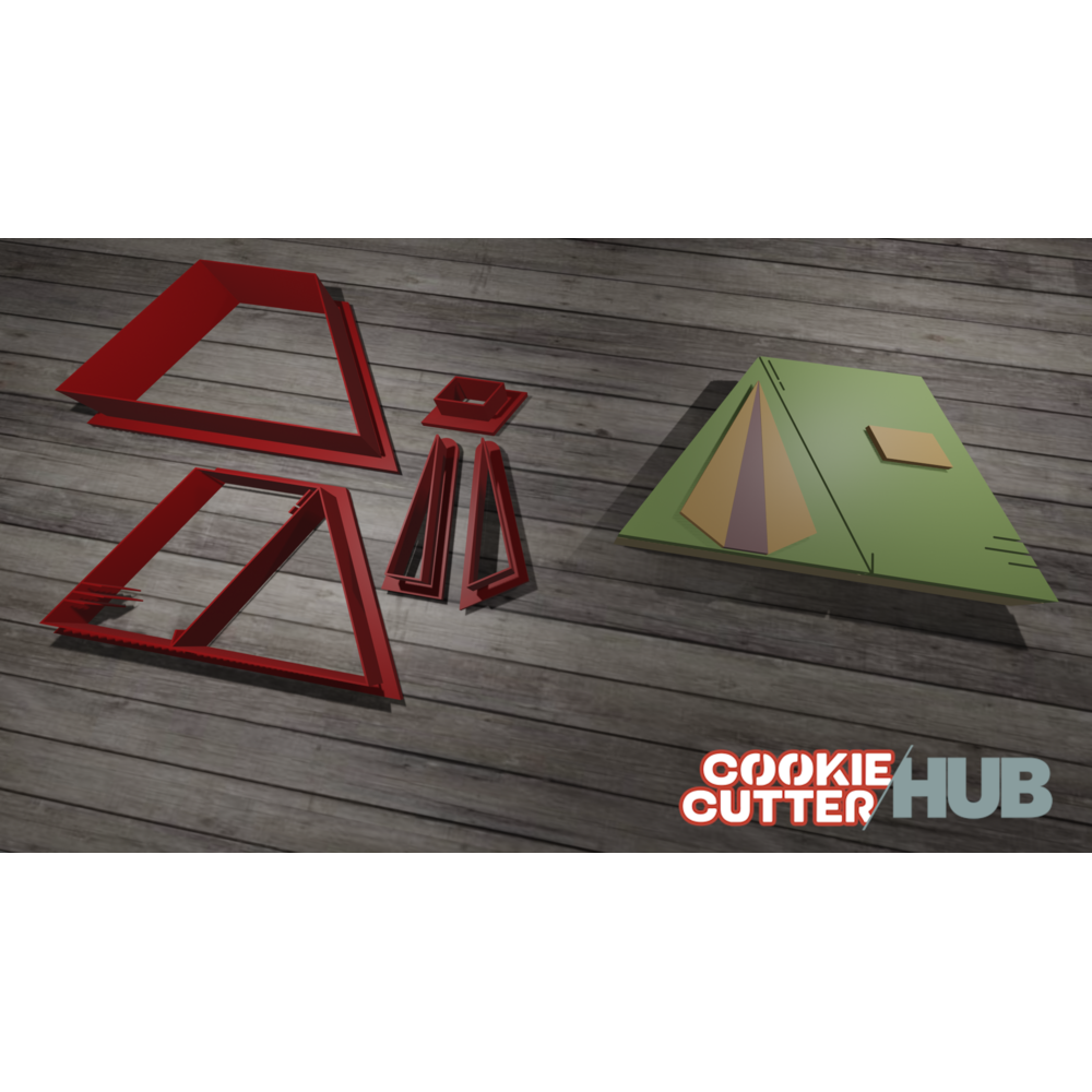 Camping Tent Cookie Cutter