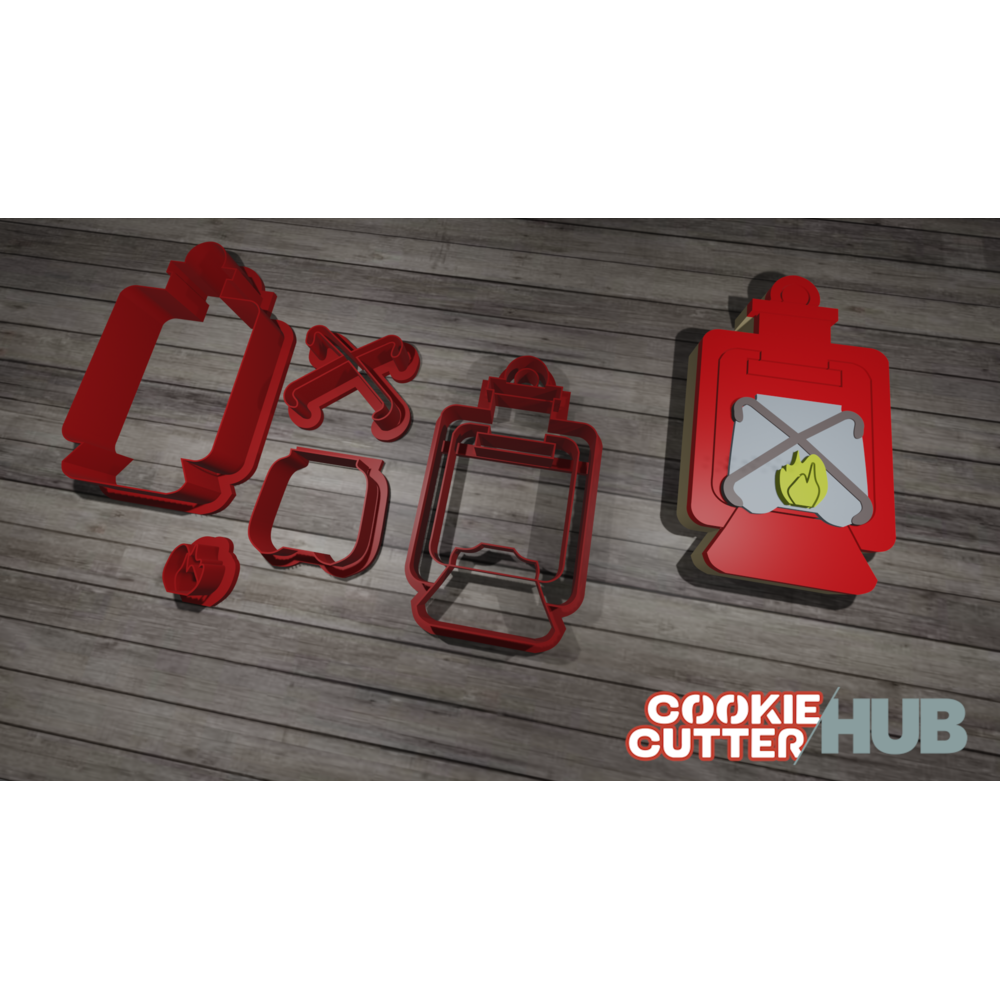 Camping Lamp Cookie Cutter