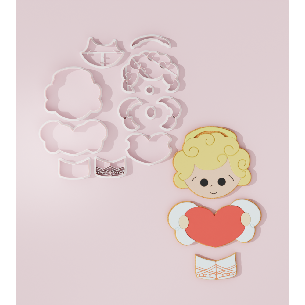 Valentine – Cupid Platter Cookie Cutter Set