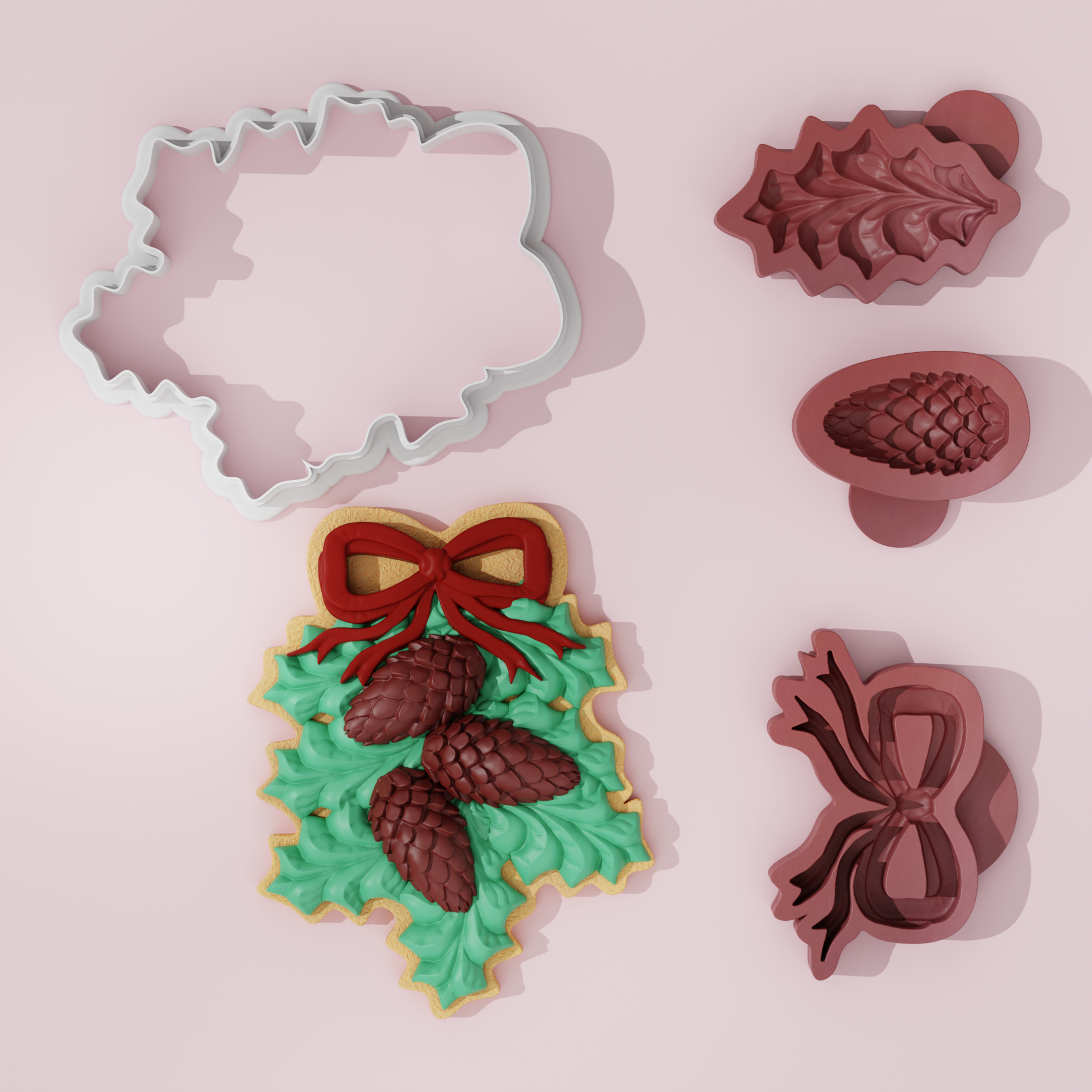 Christmas Cookies 026 Silicone Mold | JB Cookie Cutters