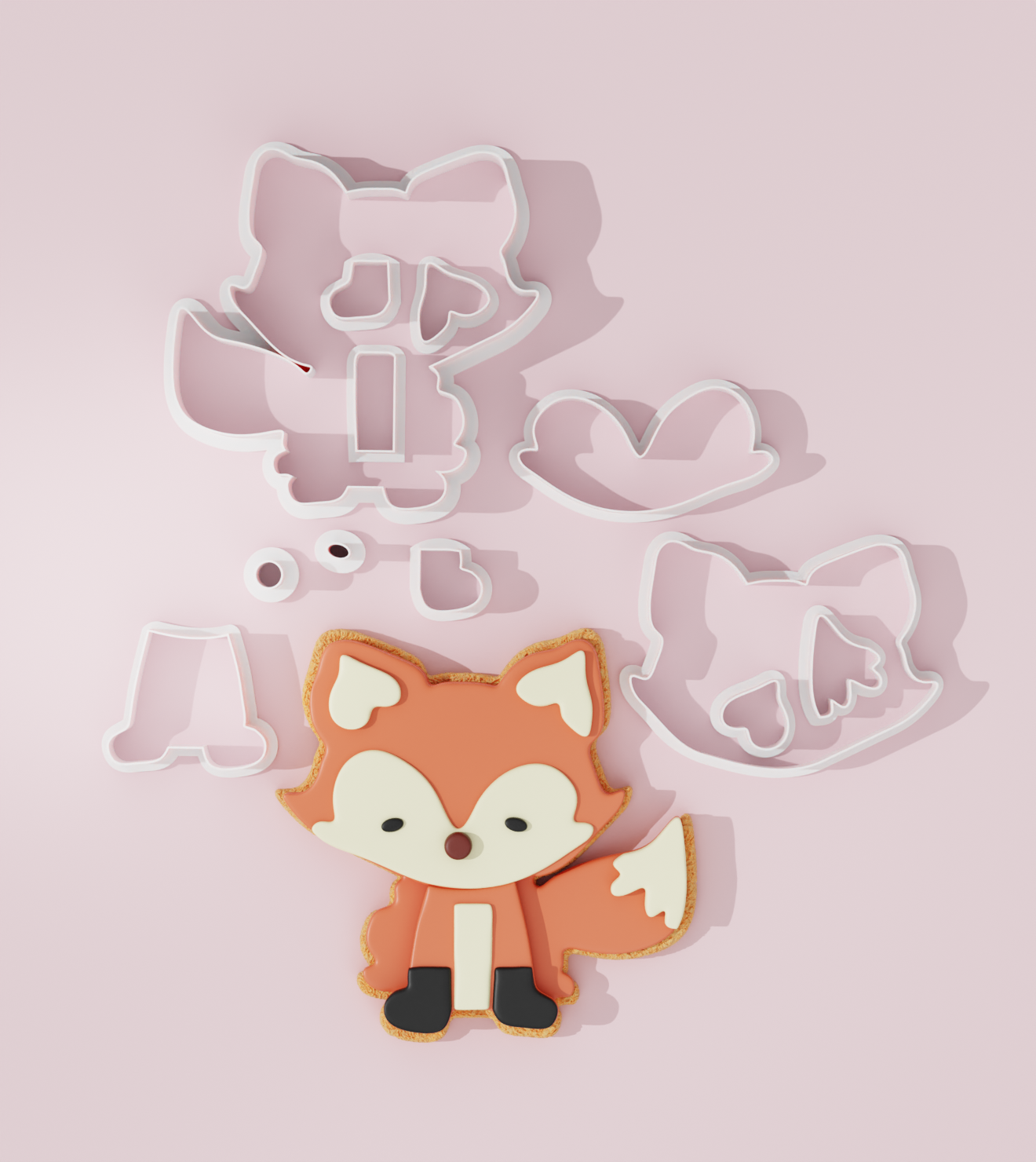 Cute Fox Cookie Cutter