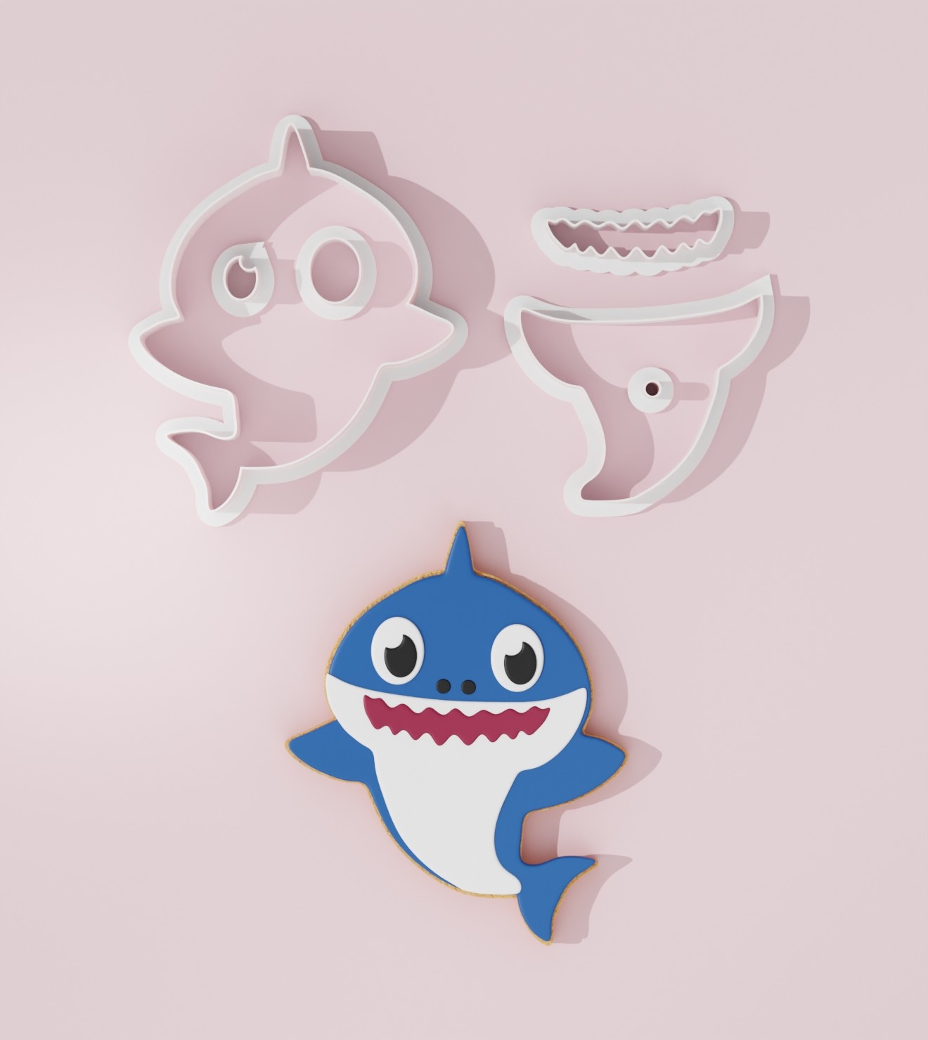 Baby shark shop cookies cutter